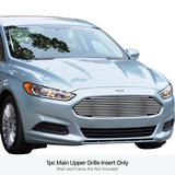 Stainless Steel Main Upper Stainless Steel Billet Grille 2013-2016 Ford Fusion Chrome pcs need to be removed. GR06FEI40S