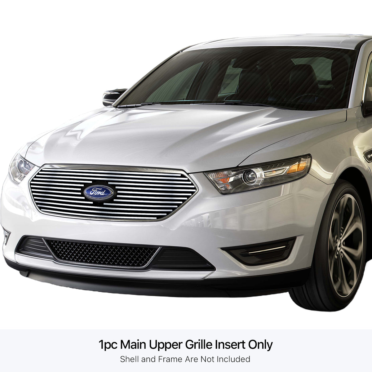 Stainless Steel Main Upper Stainless Steel Billet Grille 2013-2019 Ford Taurus SHO Logo Show GR06FEI66S