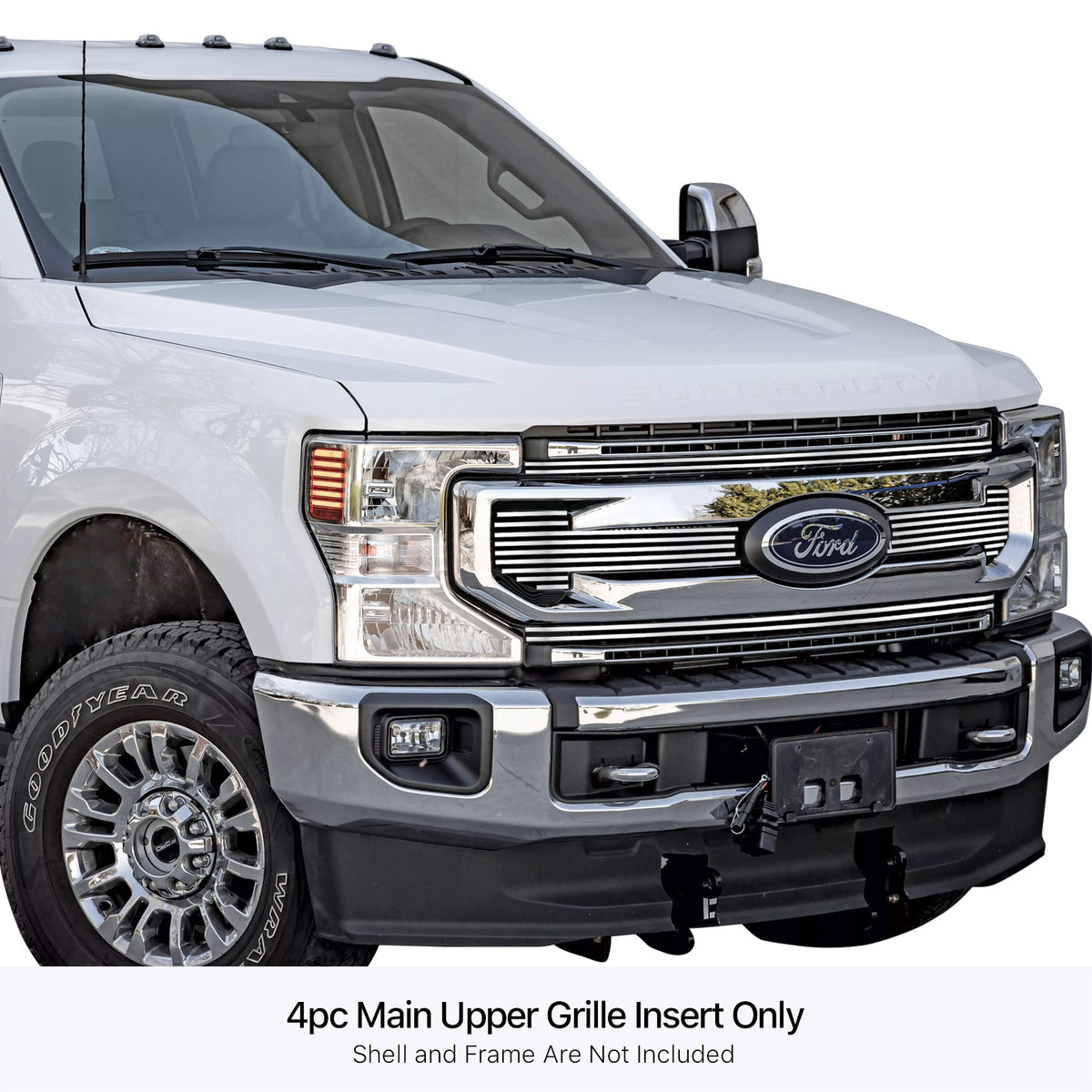 Stainless Steel Main Upper Stainless Steel Billet Grille 2020-2021 Ford F-250 XL/ 2020-2021 Ford F-250 XLT/ 2020-2021 Ford F-350 XL/ 2020-2021 Ford F-350 XLT GR06FEJ79S