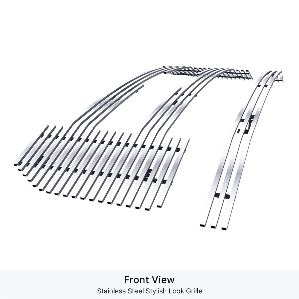 Stainless Steel Main Upper Stainless Steel Billet Grille 2015-2017 Ford F-150 XL GR06FFC11S