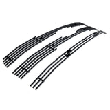 Stainless Steel Main Upper Black Stainless Steel Billet Grille 2015-2017 Ford F-150 Lariat Without Front Camera/2015-2017 Ford F-150 King Ranch Without Front Camera GR06FFC12J