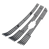 Stainless Steel Main Upper Black Stainless Steel Billet Grille 2015-2017 Ford F-150 Lariat Without Front Camera/2015-2017 Ford F-150 King Ranch Without Front Camera GR06FFC12J