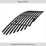 Stainless Steel Main Upper Black Stainless Steel Billet Grille 2015-2017 Ford Mustang Only for V6 Base Models GR06FFD02J