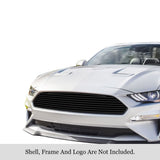 Stainless Steel Main Upper Black Stainless Steel Billet Grille 2018-2022 Ford Mustang Only for EcoBoost Models GR06FFD06J