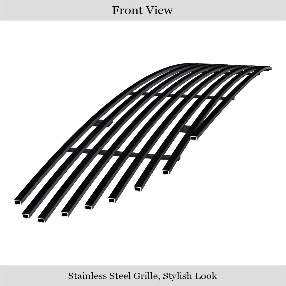 Stainless Steel Main Upper Black Stainless Steel Billet Grille 2018-2022 Ford Mustang Only for EcoBoost Models GR06FFD06J