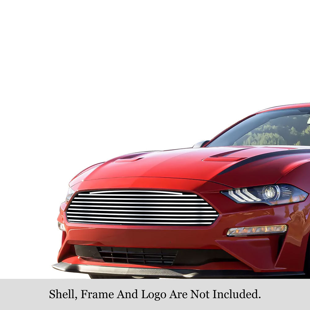 Stainless Steel Main Upper Stainless Steel Billet Grille 2018-2022 Ford Mustang Only for EcoBoost Models GR06FFD06S