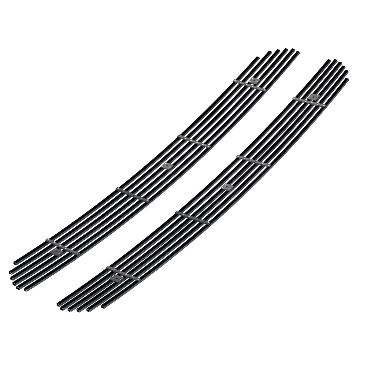 Stainless Steel Main Upper Black Stainless Steel Billet Grille 2018-2020 Ford F-150 King Ranch Square Mesh Style/2018-2020 Ford F-150 Plantium Square Mesh Style GR06FFD43J