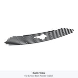 Stainless Steel Main Upper Black Stainless Steel Billet Grille 2018-2022 Ford Mustang Only for EcoBoost Models with logo show GR06FFD47J