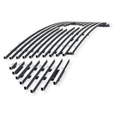 Stainless Steel Main Upper Stainless Steel Billet Grille 2018-2022 Ford Mustang Only for V8 GT Models with logo show GR06FFD48S