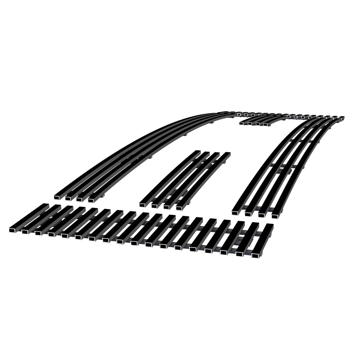 Stainless Steel Main Upper Black Stainless Steel Billet Grille 2008-2014 Ford E-Series /2008-2014 Ford Econoline GR06FFF58J