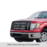 Stainless Steel Main Upper Stainless Steel Billet Grille 2009-2012 Ford F-150 Lariat /2009-2012 Ford F-150 King Ranch GR06FFG88S