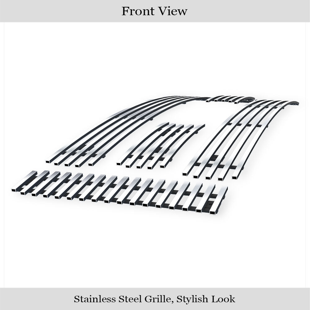 Stainless Steel Main Upper Stainless Steel Billet Grille 2009-2012 Ford F-150 Lariat /2009-2012 Ford F-150 King Ranch GR06FFG88S