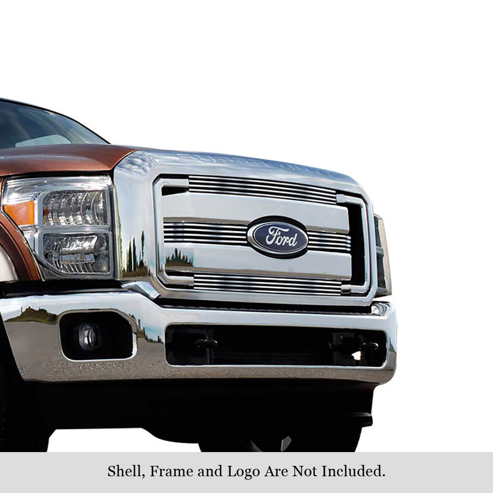 Stainless Steel Main Upper Stainless Steel Billet Grille Ford F-250 SD\Ford F-350 SD\Ford F-450 SD\Ford F-550 SD GR06FFH27S