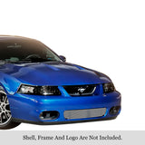 Stainless Steel Lower Bumper Stainless Steel Billet Grille 2003-2004 Ford Mustang SVT Cobra GR06FFJ29S