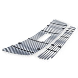 Stainless Steel Main Upper + Lower Bumper Stainless Steel Billet Grille 2004-2005 Ford F-150 (With OE Honeycomb Style Grille, Not for Bar Style) GR06FGI94S