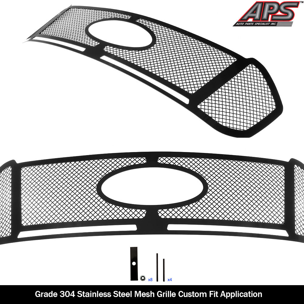 Stainless Steel Main Upper Black Wire Mesh Grille 2019-2023 Ford Ranger Not for Lariat Model GR06GEA46H