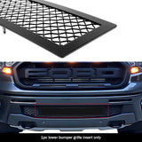 Stainless Steel Lower Bumper Black Wire Mesh Grille 2019-2023 Ford Ranger Without Adaptive Cruise Control GR06GEA90H