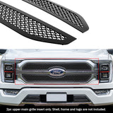 Stainless Steel Main Upper Black Wire Mesh Grille 2021-2023 Ford F-150 King Ranch/Platinum GR06GEA95K