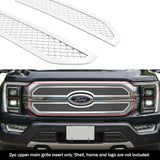 Stainless Steel Main Upper Mesh Grille 2021-2023 Ford F-150 King Ranch/Platinum GR06GEA95S