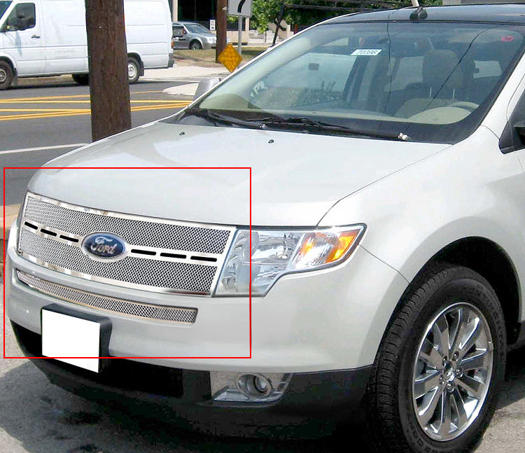 Stainless Steel Main Upper Mesh Grille 2007-2010 Ford Edge GR06GEB26T