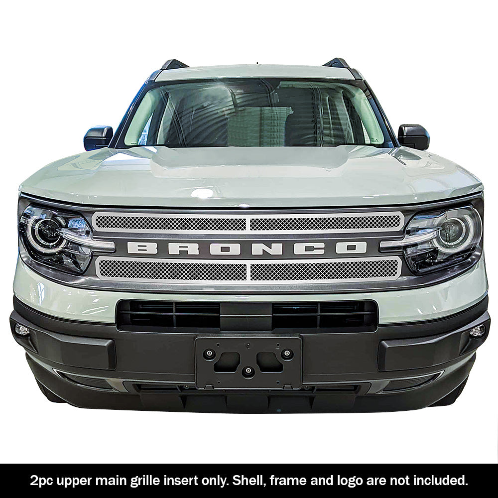 Stainless Steel Main Upper Mesh Grille 2021-2025 Ford Bronco Sport GR06GEB61T