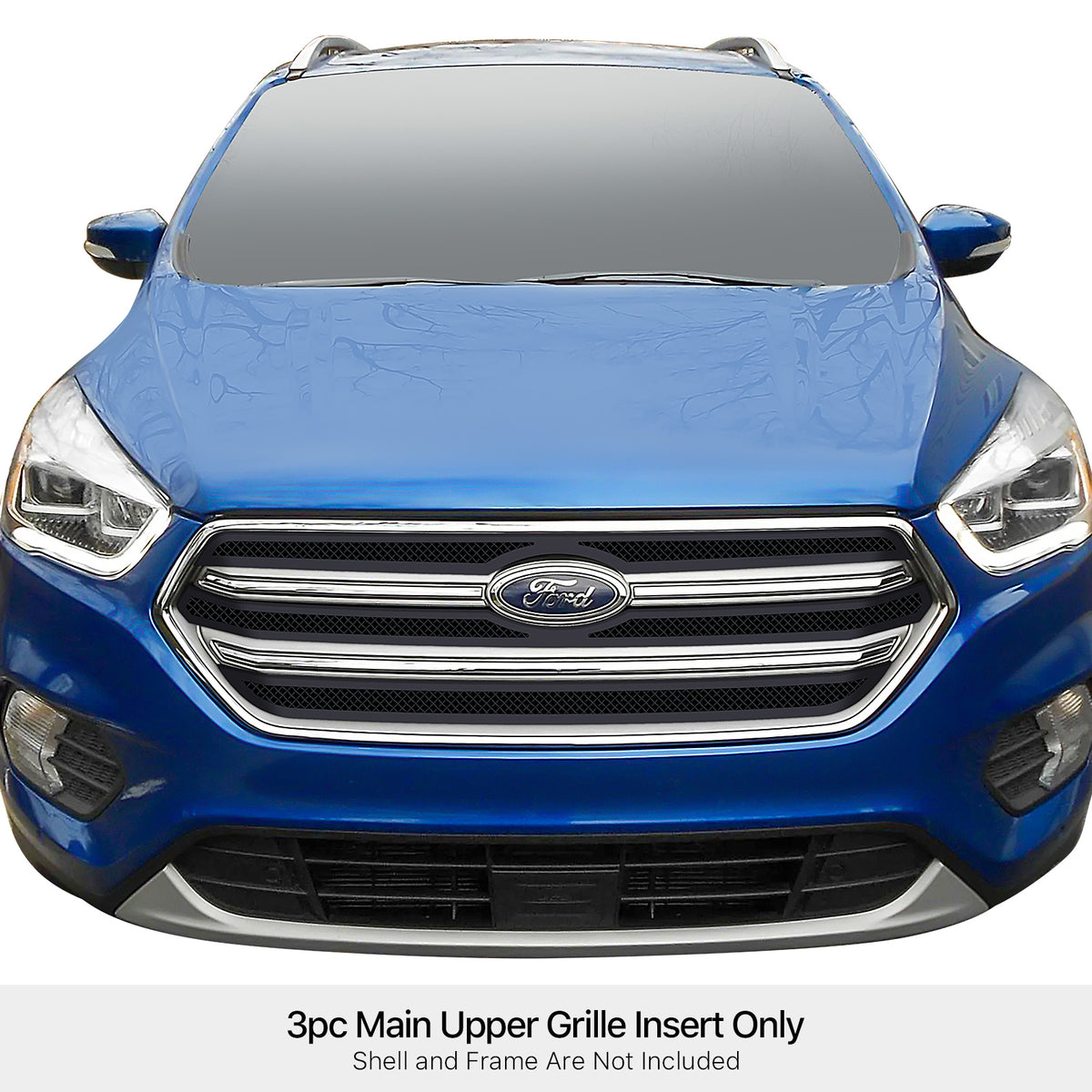 Stainless Steel Main Upper Black Wire Mesh Grille 2017-2019 Ford Escape GR06GEB87H