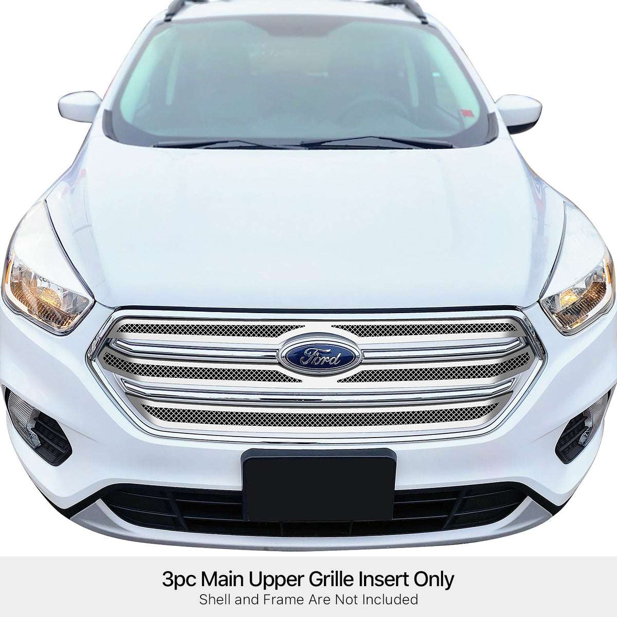 Stainless Steel Main Upper Mesh Grille 2017-2019 Ford Escape GR06GEB87T