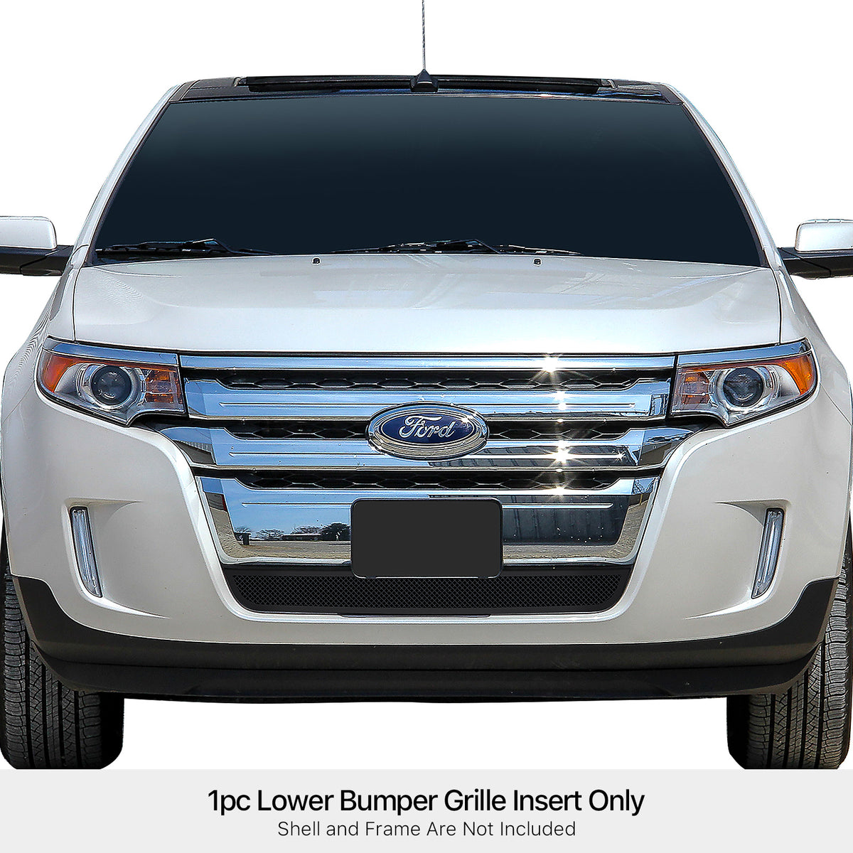 Stainless Steel Lower Bumper Black Wire Mesh Grille 2011-2014 Ford Edge GR06GEB90H