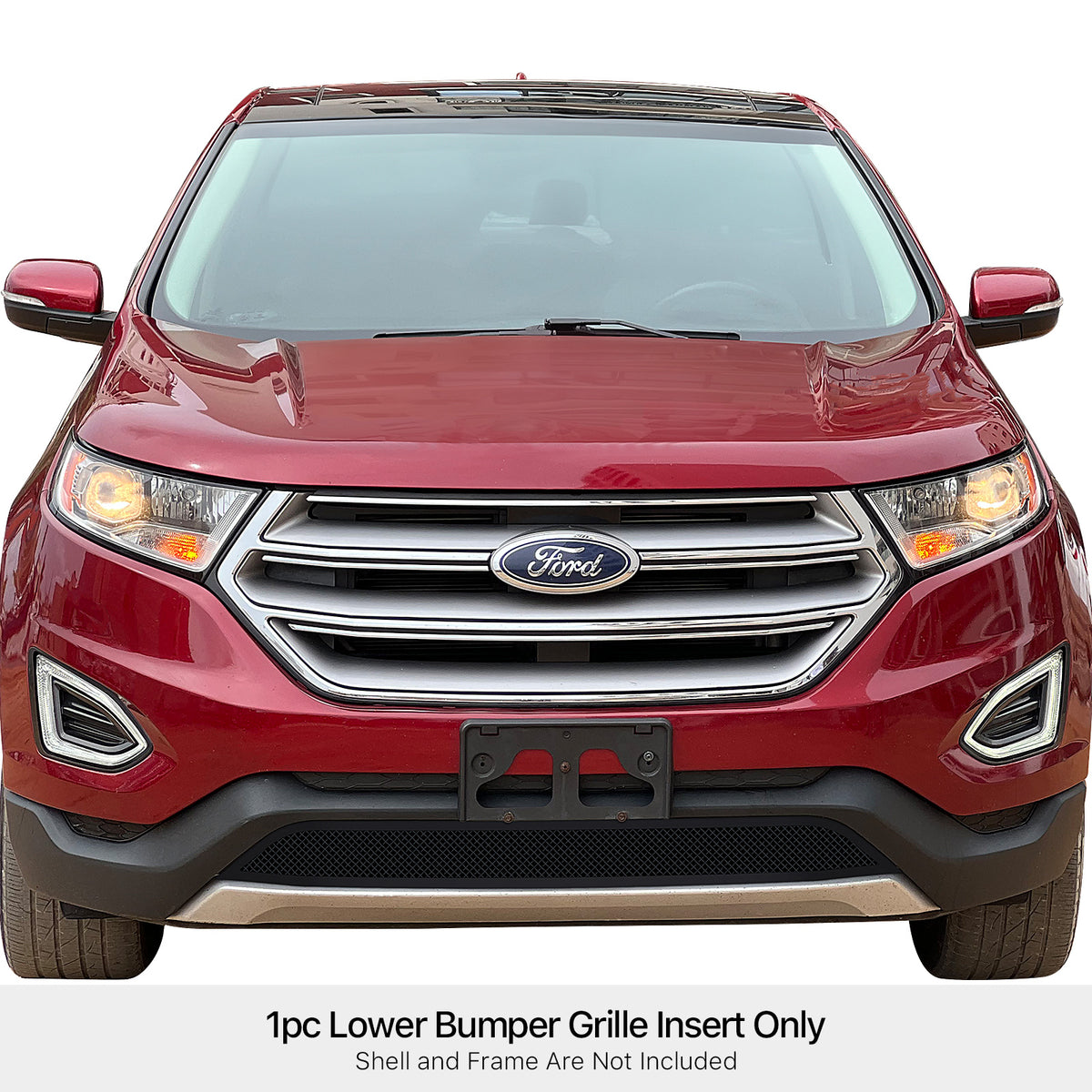 Stainless Steel Lower Bumper Black Wire Mesh Grille 2015-2018 Ford Edge Not For Sport GR06GEB92H