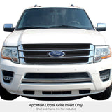 Stainless Steel Main Upper Black Wire Mesh Grille 2015-2017 Ford Expedition GR06GEB97H