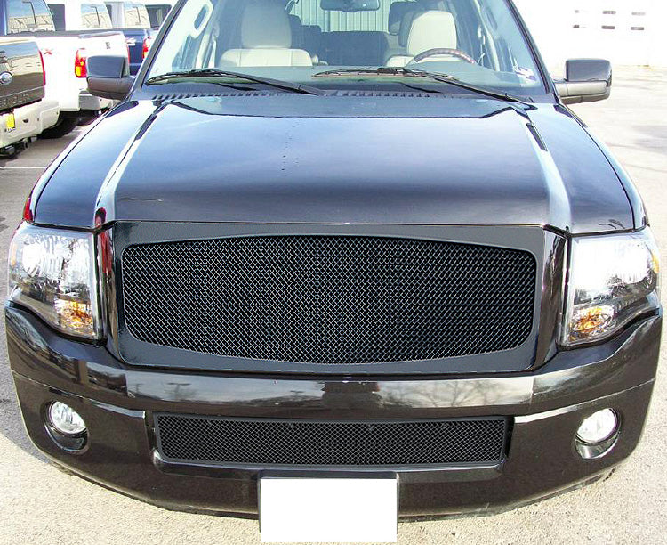 Stainless Steel Lower Bumper Black Wire Mesh Grille 2007-2014 Ford Expedition GR06GEC35H