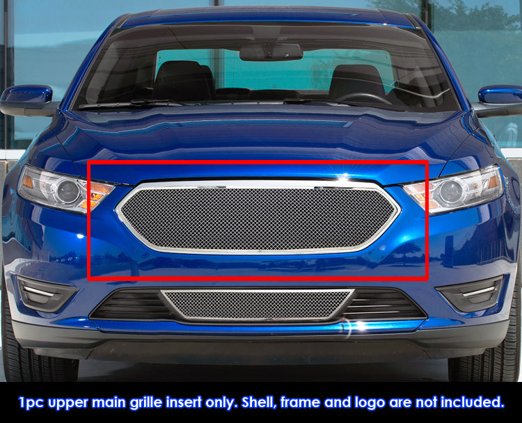Stainless Steel Main Upper Mesh Grille 2013-2019 Ford Taurus SHO Logo Cover GR06GEI37T