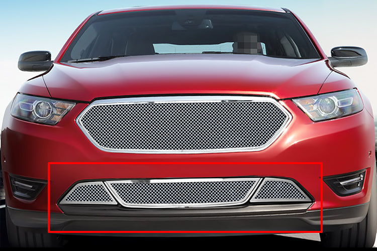 Stainless Steel Lower Bumper Mesh Grille 2013-2019 Ford Taurus All Model With Honeycomb Bumper GR06GEI38T