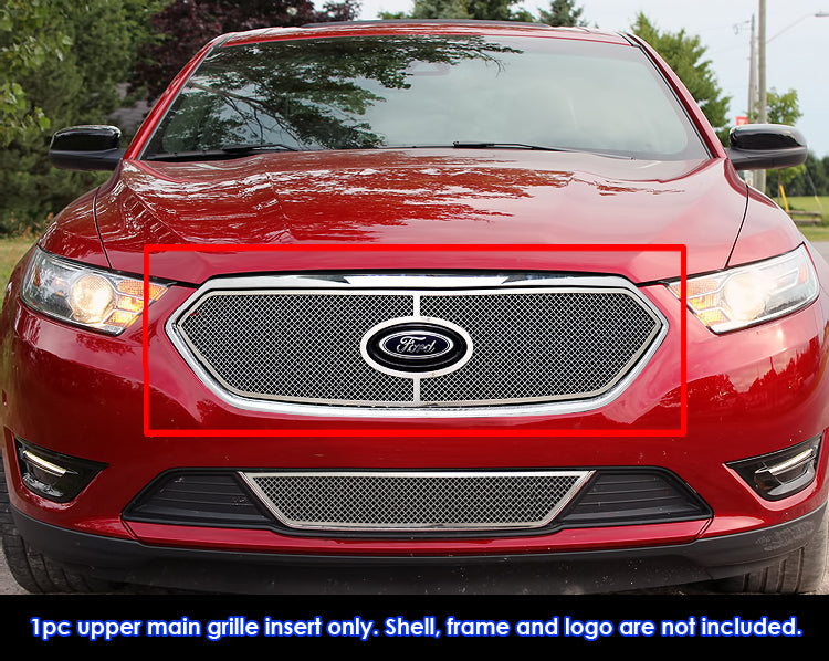 Stainless Steel Main Upper Mesh Grille 2013-2019 Ford Taurus SHO Logo Show GR06GEI66T