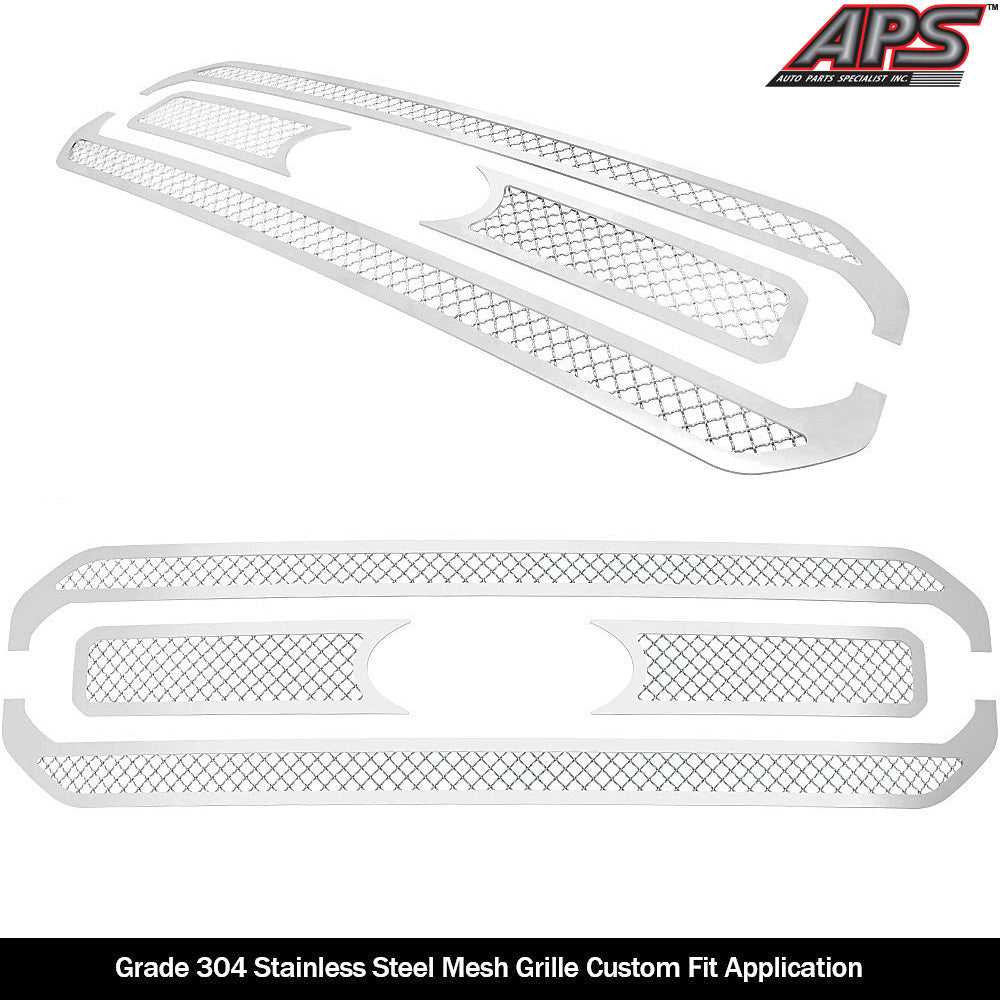 Stainless Steel Main Upper Mesh Grille 2021-2023 Ford F-150 XL/ 2021-2023 Ford F-150 XLT GR06GEJ77S