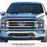 Stainless Steel Main Upper Black Wire Mesh Grille 2021-2023 Ford F-150 Lariat GR06GEJ78H