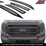 Stainless Steel Main Upper Black Wire Mesh Grille 2021-2023 Ford F-150 Lariat GR06GEJ78K
