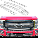 Stainless Steel Main Upper Mesh Grille 2020-2022 Ford F-250 Lariat/ 2020-2022 Ford F-350 Lariat GR06GEJ80S