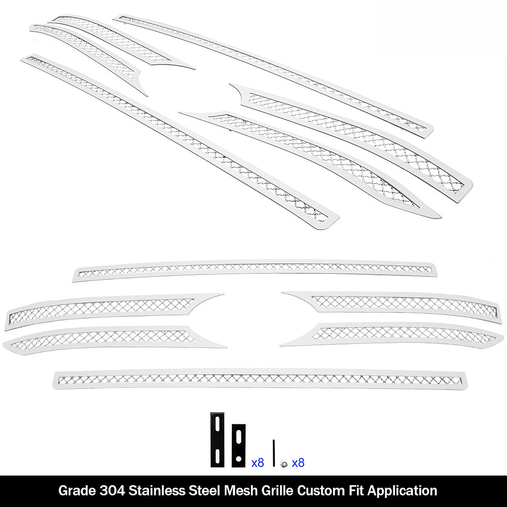 Stainless Steel Main Upper Mesh Grille 2020-2022 Ford F-250 Lariat/ 2020-2022 Ford F-350 Lariat GR06GEJ80S