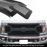 Stainless Steel Main Upper Black Wire Mesh Grille 2017-2019 Ford F-250 Without Front Camera/2017-2019 Ford F-350 Without Front Camera/2017-2019 Ford F-450 Without Front Camera/2017-2019 Ford F-550 Without Front Camera GR06GFC63K