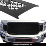 Stainless Steel Lower Bumper Black Wire Mesh Grille 2018-2020 Ford F-150 (drilling may be required for XL/XLT/King Ranch/Plantinum) GR06GFD01K