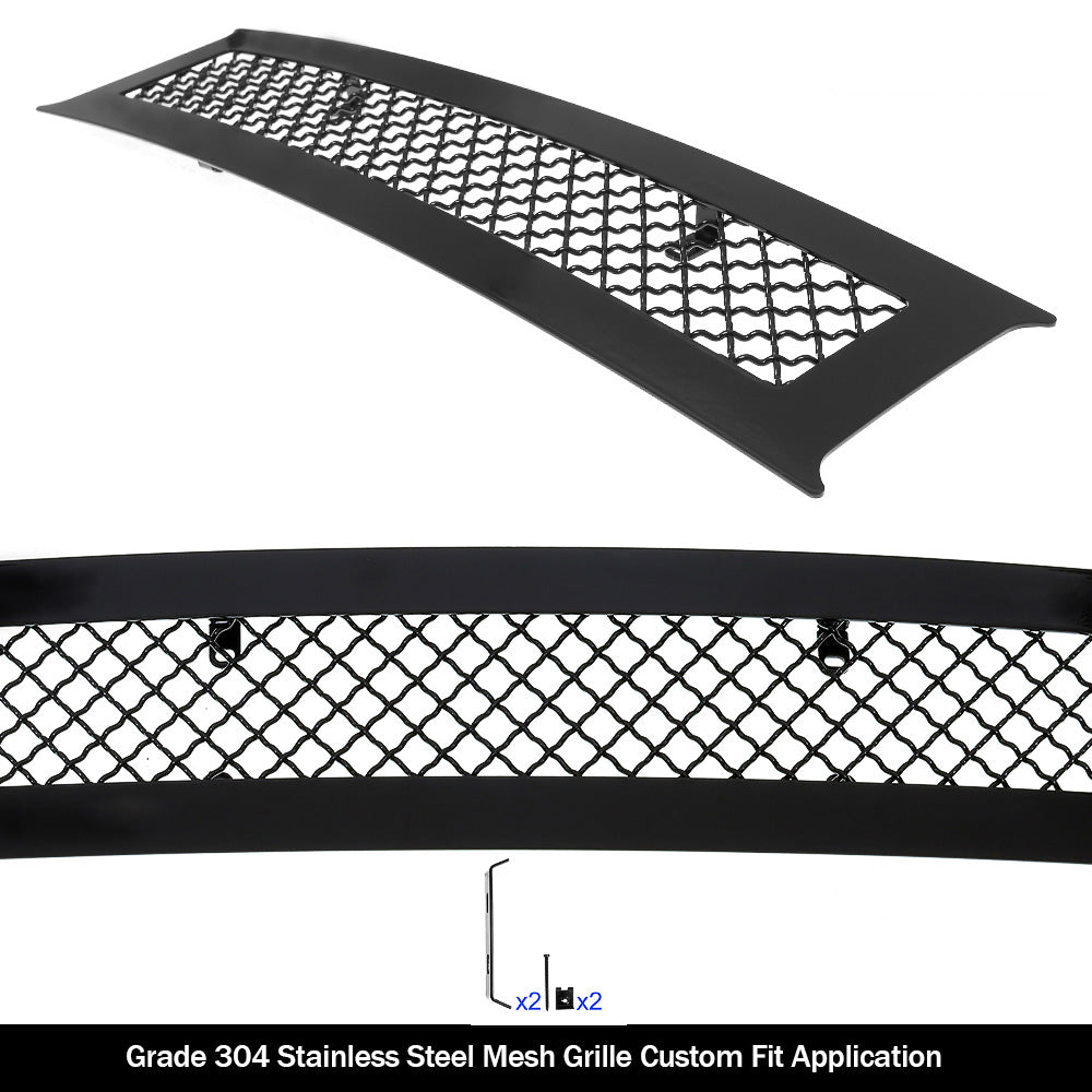 Stainless Steel Lower Bumper Black Wire Mesh Grille 2018-2020 Ford F-150 (drilling may be required for XL/XLT/King Ranch/Plantinum) GR06GFD01K