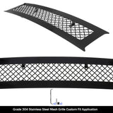 Stainless Steel Lower Bumper Black Wire Mesh Grille 2018-2020 Ford F-150 (drilling may be required for XL/XLT/King Ranch/Plantinum) GR06GFD01K