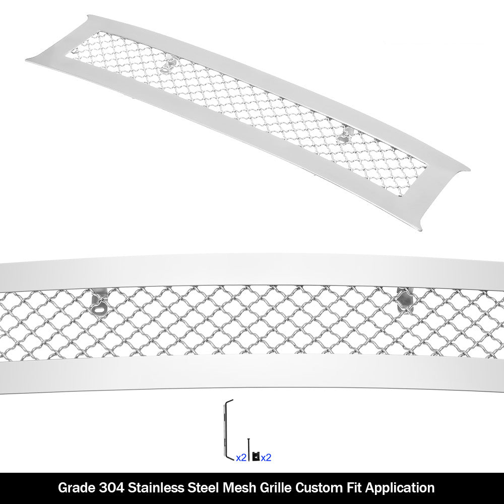 Stainless Steel Lower Bumper Mesh Grille 2018-2020 Ford F-150 (drilling may be required for XL/XLT/King Ranch/Plantinum) GR06GFD01S