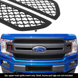 Stainless Steel Main Upper Black Wire Mesh Grille 2018-2020 Ford F-150 King Ranch Square Mesh Style/2018-2020 Ford F-150 Plantium Square Mesh Style GR06GFD43K