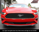 Stainless Steel Main Upper Black Wire Mesh Grille 2018-2022 Ford Mustang Only for EcoBoost Models with logo show GR06GFD47H
