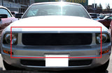 Stainless Steel Main Upper Black Wire Mesh Grille 2005-2009 Ford Mustang V6 Except Pony Package GR06GFJ12H