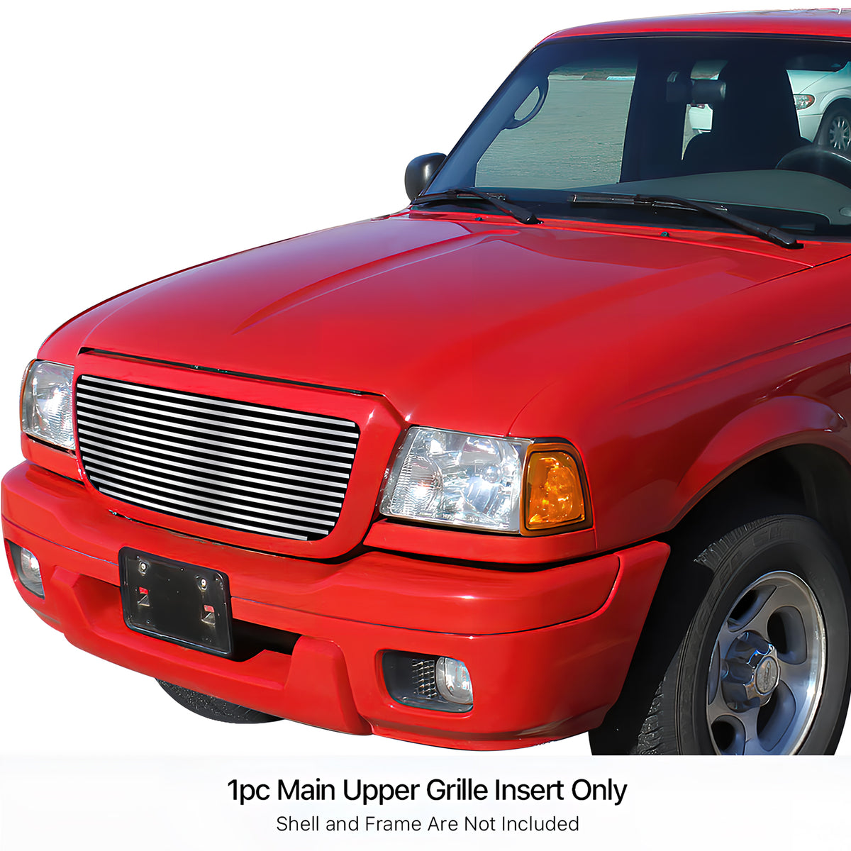 Stainless Steel Main Upper Stainless Steel Billet Grille 2004-2005 Ford Ranger All Model GR06HEB37S