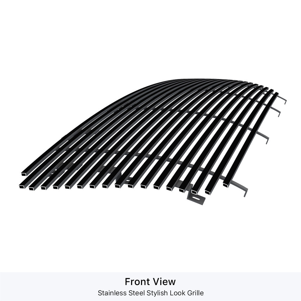 Stainless Steel Main Upper Black Stainless Steel Billet Grille 2004-2008 Ford F-150 All Model GR06HEB60J