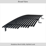 Stainless Steel Main Upper Black Stainless Steel Billet Grille 2001-2003 Ford Ranger Edge /2001-2003 Ford Ranger XLT 4WD Open Across The Top GR06HEC24J